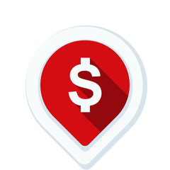 Dollar Bank Navigation Pointer illustration