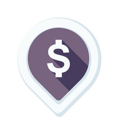 Dollar Bank Navigation Pointer illustration
