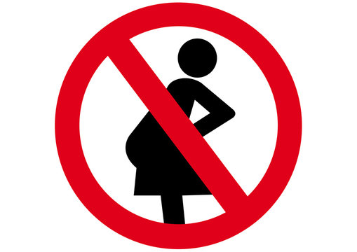 Schild: Für Schwangere verboten