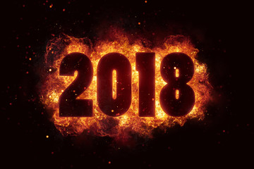 new year 2018 flames fire explosion explode