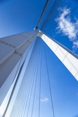 Obraz premium Most wiszący / most Tatara (Shimanami Kaido)