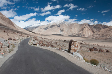 Road to Mountain Pass in Ladakh
