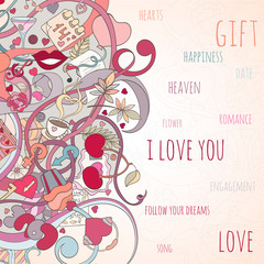 St Valentine day card