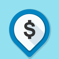 Dollar Bank Navigation Pointer illustration