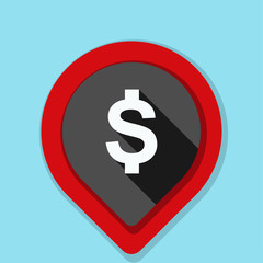 Dollar Bank Navigation Pointer illustration