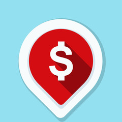 Dollar Bank Navigation Pointer illustration