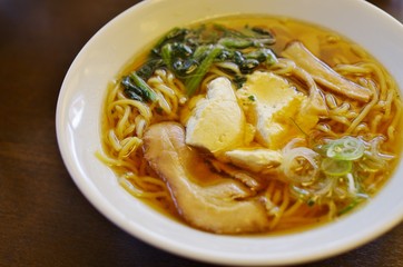 日本のしょうゆラーメン