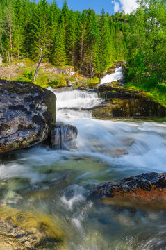 Waterfall in wilderness area