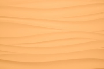 yellow Texture Background waves on the sand wall plaster