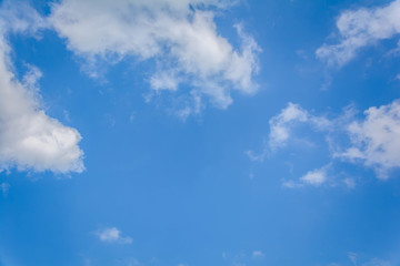 blue sky cloud on air