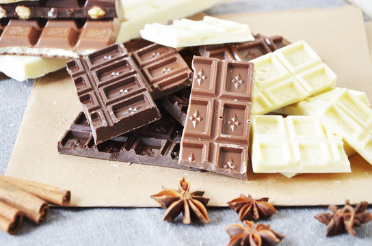 different types of chocolate