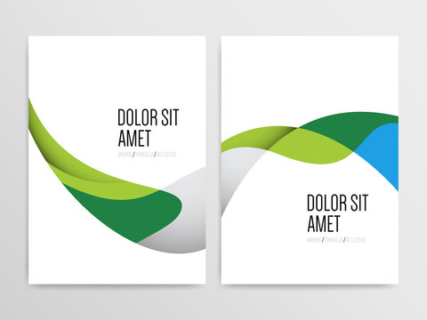 Abstract minimal brochure, flyer, poster, annual report cover design templates. Vector illustration.