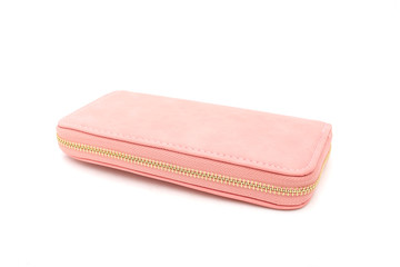pink purse on isolated