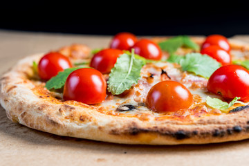 tasty pizza on a the table