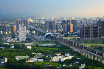cityscape of Zhubei city, Taiwan