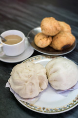 Chinese Bun with tea
