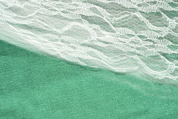 Blurred background with a lace