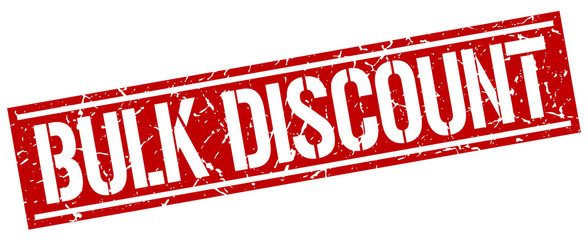 bulk discount square grunge stamp