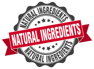 Obraz premium natural ingredients stamp. sign. seal