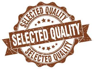 selected quality stamp. sign. seal