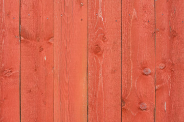 Natural Old Red Obsolete Wooden Wall Board Background Texture.