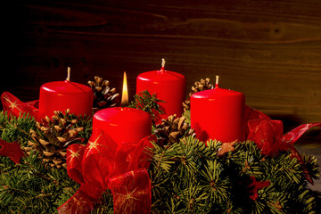 Adventkranz zu Weihnachten