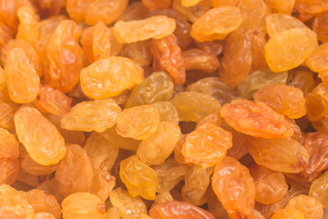 Raisins. Dried Grapes background