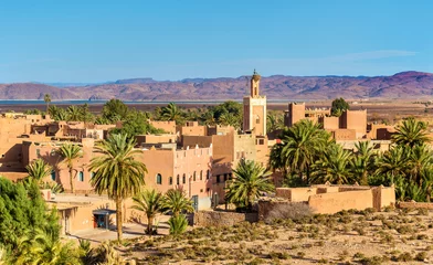 Rolgordijnen Gebouwen in Ouarzazate, een stad in het zuiden van centraal Marokko © Leonid Andronov