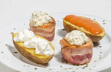 Tourne de Salmon con Baco y patata