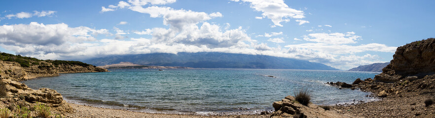 great panorama of mediterranean sea