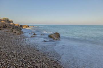 The Mediterranean sea on the coast of Vinaros, Castellón