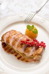 Duck Breast with Orange Sauce and Red Currants