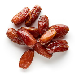Heap of pitted dates from above