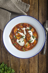 Pork and paprika goulash