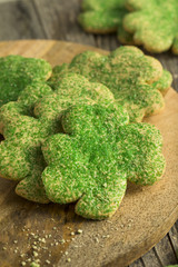 Obraz premium Homemade Green Shamrock Cookies