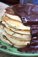 pancakes with chocolate