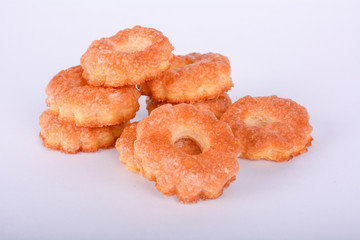 Cookie on white background