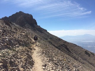 Hiking on Mount Timpanogos