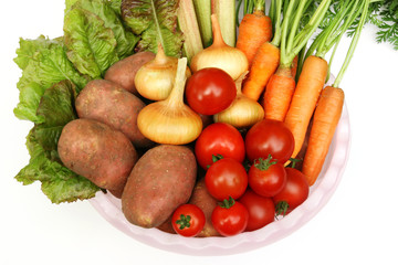 Frisches Gemüse in einer Schüssel