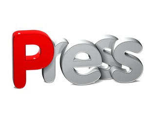 3D Word XXX over white background.