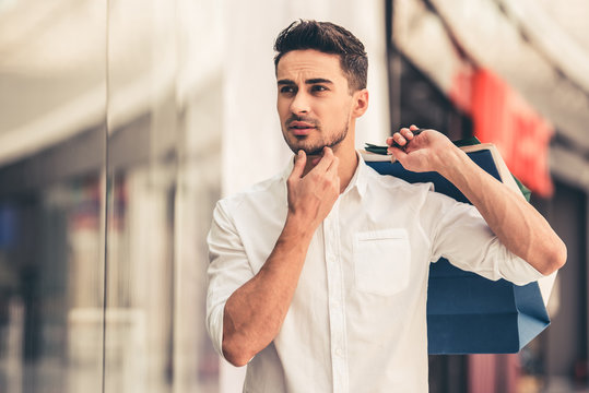 Man Doing Shopping