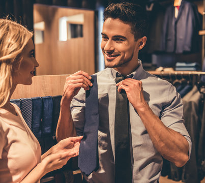 Couple Doing Shopping