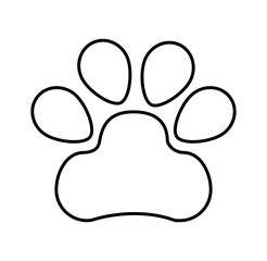 Fototapeta na wymiar paw footprint isolated icon vector illustration design