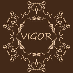 Vintage dark Shapes For Your Design.