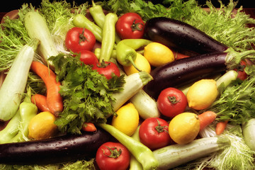 close up shot of a variety of vegetables
