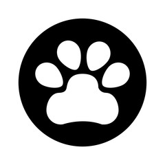 paw footprint isolated icon vector illustration design