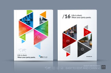 Business vector template. Brochure layout, cover modern design a