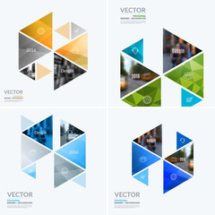 Business vector design elements for graphic layout. Modern abstr