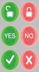  Fingerprint Scanner Access Vector Illustration