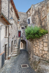 Scenic sight in Capestrano, small rural village in L'Aquila Province, Abruzzo, Italy